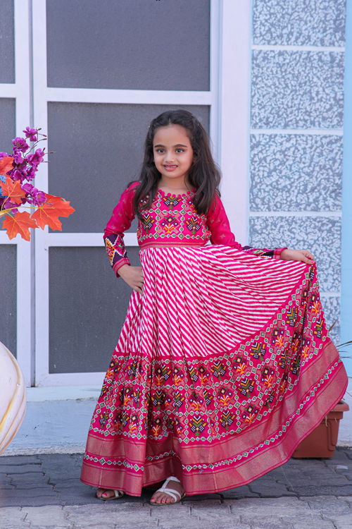 Elia Vol 2 Patola Designer Girls Wear Kids Gowns
